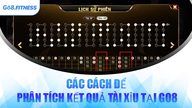 Các Cách Để Phân Tích Kết Quả Tài Xỉu Tại GO8